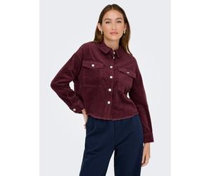 Cordjacke ONLY "ONLMARINA-ENY L/S CORD JACKET PNT NOOS", Damen, Gr. 3XL, rot (tawny port), Cord, Obermaterial: 100% Baumwolle, unifarben, normal, Jacken, Baumwolle (46636828-XXXL) tawny port