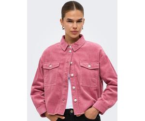 Cordjacke ONLY "ONLMARINA-ENY L/S CORD JACKET PNT NOOS", Damen, Gr. M, rosa (heather rose), Cord, Obermaterial: 100% Baumwolle, unifarben, normal, Jacken, Baumwolle (11434821-M) heather rose