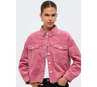 Cordjacke ONLY "ONLMARINA-ENY L/S CORD JACKET PNT NOOS", Damen, Gr. XXL, rosa (heather rose), Cord, Obermaterial: 100% Baumwolle, unifarben, normal, Jacken, Baumwolle (11434821-XXL) heather rose