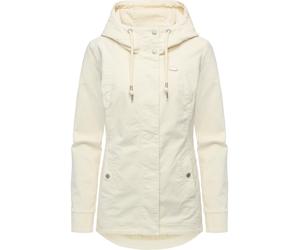 Cordjacke RAGWEAR "Alvena Cordy YOUMODO", Damen, Gr. M (38), elfenbeinfarben, Material: 98% Baumwolle, 2% Elasthan. Innenfutter: 100% Polyester, figurumspielend hüftbedeckend, hoch geschlossener Aussc