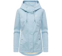 Cordjacke RAGWEAR "Alvena Cordy YOUMODO", Damen, Gr. S (36), hellblau, Material: 98% Baumwolle, 2% Elasthan; Innenfutter: 100% Polyester, figurumspielend hüftbedeckend, hoch geschlossener Ausschnitt, 
