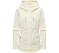 Cordjacke RAGWEAR "Alvena Cordy YOUMODO", Damen, Gr. XXXL(46), elfenbeinfarben, Material: 98% Baumwolle, 2% Elasthan; Innenfutter: 100% Polyester, figurumspielend hüftbedeckend, hoch geschlossener Aus