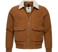 Cordjacke RAGWEAR "Aviss", Herren, Gr. L (52), braun, Obermaterial: 100% Baumwolle, Innenfutter: 100% Polyester, Wattierung: 100% Polyester, sportlich, gerade hüftbedeckend, Langarm Ärmel ohne Ärmelsc
