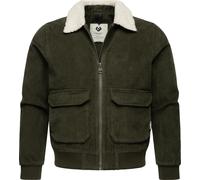 Ragwear Herren Cordjacke wasserdichte und atmungsaktive Übergangsjacke aus Kord Aviss YOUMODO Dark Olive Gr. XL