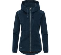 Cordjacke RAGWEAR "Dankka Cordy YOUMODO", Damen, Gr. M (38), petrol, Obermaterial: 98% Baumwolle, 2% Elasthan. Innenfutter: 100% Polyester, figurumspielend hüftbedeckend, hoch geschlossener Ausschnitt