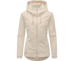 Cordjacke RAGWEAR "Dankka Cordy YOUMODO", Damen, Gr. XXL (44), ecru, Obermaterial: 98% Baumwolle, 2% Elasthan. Innenfutter: 100% Polyester, figurumspielend hüftbedeckend, hoch geschlossener Ausschnitt
