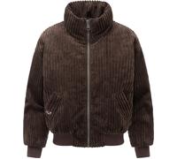Cordjacke RAGWEAR "Tillie Cordy Y", Damen, Gr. XS (34), braun (schwarz choco), Cord, Obermaterial: 90% Polyester, 10% Nylon. Innenfutter: 100% Polyester. Wattierung: 100% Polyester, gerade hüftlang, Ä
