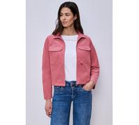 Cordjacke STREET ONE, Damen, Gr. 44, desert berry, Web, 98% Baumwolle, 2% Elasthan, unifarben, normal normal, hoch geschlossener Ausschnitt, abgesteppt, Jacken, in Cord-Optik (87426014-44) desert berr
