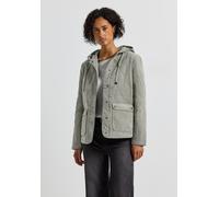 Street One Damen 2115353 Cord Steppjacke mit Kapuze, Fresh Sage, 44