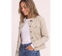 Cordjacke STREET ONE, Damen, Gr. 46, beige (clay sand), Cord, 98% Baumwolle, 2% Elasthan, unifarben, regular fit normal, ohne Ausschnitt, Bündchen, Jacken, mit Brusttaschen, Topseller (49953236-46) cl