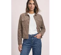 Cordjacke STREET ONE, Damen, Gr. 46, braun (sanded amber), Cord, 98% Baumwolle, 2% Elasthan, unifarben, regular fit normal, ohne Ausschnitt, Bündchen, Jacken, mit Brusttaschen, Topseller (66938538-46)