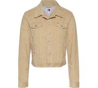 Cordjacke TOMMY JEANS, Damen, Gr. XL (42), gold (gentle gold), Cord, Obermaterial: 100% Baumwolle, unifarben, casual, regular fit kurz, Langarm Ärmel mit Ärmelschlitz 1-Knopf-Manschette, Jacken, aus F