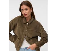 Cordjacke VERO MODA "VMJAMIE LS CORDUROY SHACKET MIX NOOS", Damen, Gr. M, mermaid, Cord, Obermaterial: 100% Baumwolle, unifarben, Jacken, Baumwolle (14239039-M) mermaid