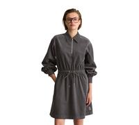 Cordkleid MARC O'POLO DENIM "aus Organic Cotton", Damen, Gr. S, Normalgrößen, Langarm, light graphite, Obermaterial: 100% Baumwolle, unifarben, regular fit kurz, Manschette, Kleider (93704413-S) light