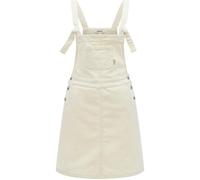 Cordkleid RAGWEAR "Zekke Cordy", Damen, Gr. L (40), Normalgrößen, elfenbeinfarben, Cord, Material: 98% Baumwolle, 2% Elasthan, A-Linie kurz, eckiger Ausschnitt, verstellbar, Kleider, Damen Latzkleid a