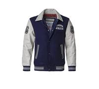 Cordon Sport Herren College Lederjacke Bronx (as3, alpha, x_l, regular, regular, navy stone)