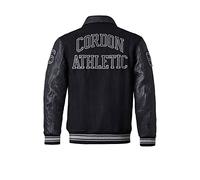 Cordon Sport Herren College Lederjacke Bronx (as3, alpha, x_l, regular, regular, pure black)