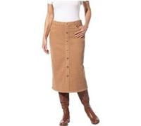 Cordrock INSPIRATIONEN, Damen, Gr. 52, braun (camel), 98% Baumwolle, 2% Elasthan, unifarben, wadenlang, Röcke (39578944-52) camel