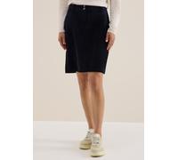 Cecil Damen Cordrock Mini Cord-Optik 90% Polyester 9% Nylon 1% Elasthan Urban Dunkelblau Gr. 32