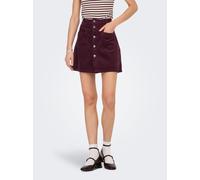 Cordrock JDY "JDYSHIRAZ CORDUROY SKIRT PNT DIA", Damen, Gr. S (36), windsor wine, Cord, Obermaterial: 100% Baumwolle, unifarben, kurz, Röcke Cordrock (66965161-S)