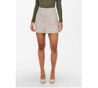 Cordrock JDY "JDYSHIRAZ CORDUROY SKIRT PNT DIA", Damen, Gr. XL (42), gelb (moonbeam), Cord, Obermaterial: 100% Baumwolle, unifarben, kurz, Röcke (23213769-XL) moonbeam