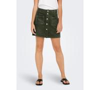 Cordrock JDY "JDYSHIRAZ CORDUROY SKIRT PNT DIA", Damen, Gr. XS (34), forest night, Cord, Obermaterial: 100% Baumwolle, unifarben, kurz, Röcke (27041912-XS) forest night