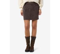 Cordrock NOISY MAY "NMCORD YOLANDA MW SKIRT NOOS", Damen, Gr. S, braun (chocolate braun), Cord, Obermaterial: 98% Baumwolle, 2% Elasthan, unifarben, mini, Röcke, Baumwollmischung (35949639-S) chocolat