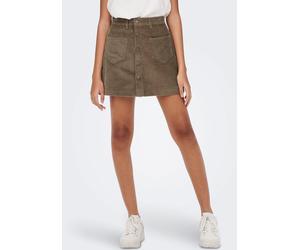 Cordrock ONLY "ONLAMAZING HW CORD SKIRT", Damen, Gr. L (40), braun (cub), Cord, Obermaterial: 100% Baumwolle, unifarben, Mini, Röcke, Baumwollmischung (42852069-L) cub