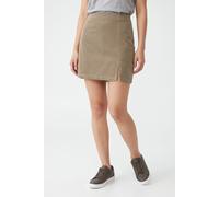 Cordrock ONLY "ONLFLORA HW CORD SHORT SLIT SKIRT PNT", Damen, Gr. L (40), beige (weatherot teak), Cord, Obermaterial: 98% Baumwolle, 2% Elasthan, unifarben, kurz, Röcke, Baumwollmischung (40668943-L)