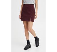 Cordrock ONLY "ONLFLORA HW CORD SHORT SLIT SKIRT PNT", Damen, Gr. S (36), braun (rum raisin), Cord, Obermaterial: 98% Baumwolle, 2% Elasthan, unifarben, kurz, Röcke, Baumwollmischung (65329308-S) rum