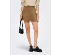 Cordrock ONLY "ONLMOXIE HW CORD SKATER SKIRT CC PNT", Damen, Gr. M (38), braun (toasted coconut), Cord, Obermaterial: 100% Baumwolle, unifarben, regular fit ca. Mitte Oberschenkel, Röcke (60296825-M)
