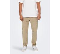 Only & Sons Herren Sweatpant ONSLINUS TAP Corduroy 0185 Pant - Tapered Fit S-XXL, Größe:XL, Farbe:22029790 Chinchilla