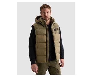 Cordweste PME LEGEND, Herren, Gr. S, beige (overland trek), Web, Obermaterial: 90% Polyester, 10% Polyamid, unifarben, Westen, mit Besatz in Cord-Optik, mit Kapuze (70171569-S) overland trek