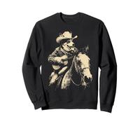 Corgi Cowboy spielt Gitarre Rustikaler Hund Reiter Western Sweatshirt