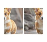 Corgi Dogs Reisepasshülle, Reisepasshülle mit Kreditkartenfächern und Bordkartenfach für Reisen, Familienausweis, Dokumenten-Organizer (20,3 x 13,7 cm)