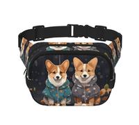 Corgi Gürteltasche für Hunde, klein, modisch, leicht, für Damen und Herren, Laufen, Workout, Wandern, Reisen
