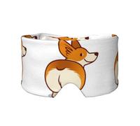 Corgi Hund Lustiger Hintern, Vollständige Augenabdeckungen, lichtblockierende Augenmaske, Schlafaugen- und Ohrenschützer