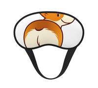 Corgi-Hund lustiger Hintern,Vollständige Augenabdeckungen, lichtundurchlässige Schlafmasken, Verdunkelungs-Augenschützer