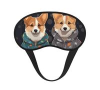 Corgi Hunde-Schlafmaske für Damen und Herren, weiche und bequeme Schlafmaske, Verdunkelung, Augenabdeckung für Reisen, Yoga, Nickerchen, Schichtarbeit