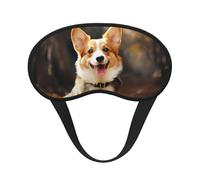 Corgi Hunde-Schlafmaske für Seitenschläfer, weich, atmungsaktiv, Augenmaske, Verdunkelung, Seide, Augenschlaf mit elastischem Band, Nacht-Augenbinde für Damen und Herren, Reise-Nickerchen
