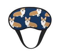 Corgi-Hundewelpe,Vollständige Augenabdeckungen, lichtundurchlässige Schlafmasken, Verdunkelungs-Augenschützer