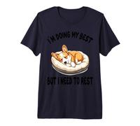 Corgi Offizielles Sleepshirt Pyjama Nachthemd Premium T-Shirt