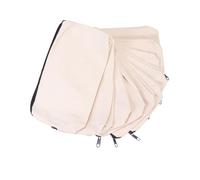 CORHAD 10 Stück Teiliges Beige Leinwand Federmäppchen mit Reißverschluss Vielseitige Stifttasche für Schule und Büro Langlebiges Material für Schüler und Büroangestellte