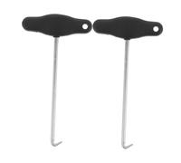 CORHAD 2 Stück Teiliges Schuhband spannwerkzeug aus Carbonstahl und Kunststoff Robustes Tragbares Schnürsenkel Helfer Eishockeyschlittschuhe Rollschuhe Stiefel und Sportschuhe Einfach zu