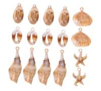 CORHAD 20 Stück Teiliges DIY Schmuck Anhänger Meeres thema Muschel Seestern Conch Acryl Schmuckzubehör für Halsketten Armbänder Basteln Geschenkidee