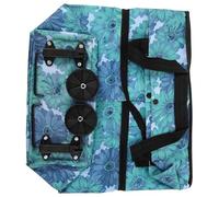 CORHAD Klappbarer Einkaufswagen mit Rollen, Griff und 15kg Traglast Blau | Polyester, Vier Räder und Ergonomischer Griff, Spritzwassergeschützt, für Lebensmittel und Einkäufe