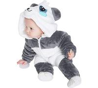corimori 1850 Mei der Panda Baby Neugeborenen Onesie Jumpsuit Strampler Anzug Kostüm Verkleidung (60-70 cm), Blau Weiß