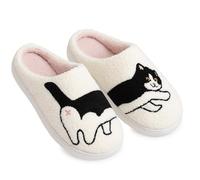 corimori Hausschuhe mit netten Motiven 01 Katze,EU 40-41 (Etikett CN 42-43)