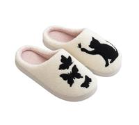 corimori Hausschuhe mit netten Motiven 05 Katze,EU 40-41 (Etikett CN 42-43)