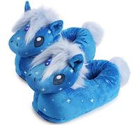 corimori - Sky das magische Pferd Plüsch-Hausschuhe Einheitsgröße 25-33.5, Blau